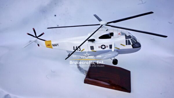 Model of Sikorsky SH-3 Sea Kings Aircraft with detailed craftsmanship.